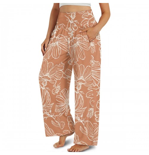 Hawaii Flowers Printed Women's Trousers Top Quality Long Straight Pants Comfortable Floral Tracksuits For Women Hawaii Flowers Printed Women's Trousers Top Quality Long Straight Pants Comfortable Floral Tracksuits For Women